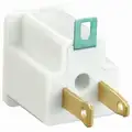 Power First Adapter, White, Connector Type: 5-15R, Plug Configuration: 5-15P