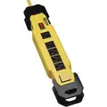 Tripp Lite Plug-In GFCI with Cord, 9 ft., Yellow/Black, 15.0, Plug Configuration NEMA 5-15P