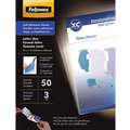 Fellowes Laminating Sheets: Self-Adhesive Sheet, 9 x 12 Roll Size, 12 in L, 9 1/2 in W, 50 PK