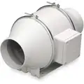 Thermoplastic Mixed Flow Duct Fan, Fits Duct Dia. 6", Voltage 120V