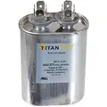 Titan Pro Oval Motor Run Capacitor, 25 Microfarad Rating, 370-440VAC Voltage