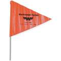 Worksman Safety Flag on Pole, 6 ft.: Mfr. No. M2626-CB-ORG, M2626-CB-ORG-L4M, INBORG or Any Bicycle
