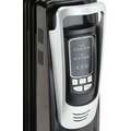 Dayton Portable Electric Heater: 1500W, 2 Heat Settings, Black, 25-1/4 in x 14-1/4 in x 11 in