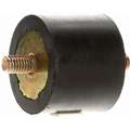 Cylindrical Vibration Isolator: Male Threads Both Ends, 2 in Cylinder Dia.