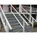 Wooster Products Black with Safety Yellow Front, Extruded Aluminum Stair Tread Cover, Installation Method: Fasteners