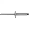 Imperial Button Head Rivet 1/4" Diameter, Aluminum Body/Steel Mandrel, Grip Range 0.625-0.75", 100 PK