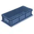 Orbis Straight Wall Container: 11.22 gal, 32 in x 15 in x 7 1/2 in, Stackable, 40 lb Load Capacity
