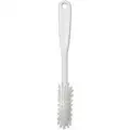 Vikan Stiff Bristle Dish Scrub Brush, 1 x 11 inch, White