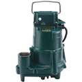 1/2 HP Submersible Sump Pump, No Switch Included Switch Type, Cast Iron Base Material