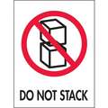 Shipping Labels, Do Not Stack, Paper, Adhesive Back, 3" Width, 4" Height, PK 500