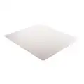 Rectangular Chair Mat, Clear, For Carpet with Padding Up to 1/4" Thick