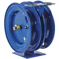Dual Reel Spring Return Hose Reel, Air, Water, 300 psi, 0 psi, Hose Capacity 25 ft. (3/8" ID)