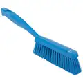 Vikan Soft-Stiff Bristle Bench Brush, 6.5 inch, Blue