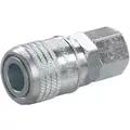 Quick Connect Hose Coupling: 1/4 in Body Size, 1/4 in Hose Fitting Size, Sleeve, Socket