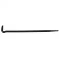 Rolling Head Pry Bar, 16" L X 3-1/2" W, Hardened and Tempered Steel