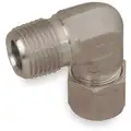 Male Elbow, 90 Degrees, 3/8" Tube Size, 1/8" Pipe Size - Pipe Fitting, Metal, 5/8" Hex Size