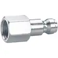 Quick Connect Hose Coupling: 1/4 in Body Size, 1/4 in Hose Fitting Size, Plug, Female