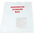 Respirator Storage Bag with Zipper, 16 1/8" Length, 13 5/8" Width, PVC