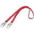 Stretchable Shock-Absorbing Lanyard, Number of Legs: 1, Working Length: 6 ft.