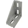 Inside-Corner Bracket: Inside-Corner Bracket with Single Support, 76 mm x 38 mm x 76 mm, Gray