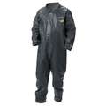 Lakeland Collared Chemical Resistant Coveralls: Pyrolon CRFR, Welded Seam, Gray, 4XL
