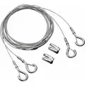 Acuity Lithonia Aircraft Cable Hanging Kit, Steel, Silver, For Use With Lithonia IBZ Fixtures, 120 in Nominal Length