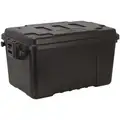 Plano Molding Utility Trunk: 20.19 gal, 24 in x 15 in x 13 in, Black, Polypropylene, 2 Handles