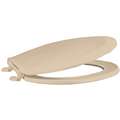 Elongated, Standard Toilet Seat Type, Closed Front Type, Includes Cover Yes, Beige