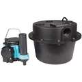 1/3 HP Sink Drain Pump System, 9 Amps, 115 Voltage, Basin Capacity: 3.5 gal.