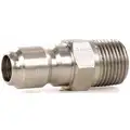 Quick-Connect Plug: 3/8 in (M)NPT, 3/8 in (M) Quick Connect