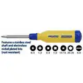 Megapro Multi-Bit Screwdriver 8-Pc., 15-in-1, Outdoors and Marine, 8-1/2" Overall Length