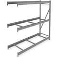 Tennsco 3 Shelf, Add-On Bulk Storage Rack; 2750 lb. Shelf Weight Capacity, 24" D x 72" H x 72" W, No Decking