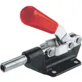 Straight Line Clamp, Capacity 600 lb, Plunger Travel 1-1/4", Steel