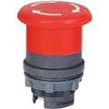 Dayton Plastic Push Button Operator, Type of Operator: 40mm Mushroom Head, Size: 22mm, Action: Maintained P