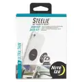 Nite Ize Cell Phone Car Mount Kit: Neodymium/Silicone/Aluminum, Black/Silver, Fits Universal Model