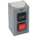 Dayton Push Button Control Station, 1NO/1NC, Start/Stop, Push Button/Push Button, Number of Operators 2
