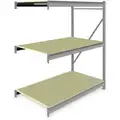 Tennsco 3 Shelf, Add-On Bulk Storage Rack; 3800 lb. Shelf Weight Capacity, 36" D x 72" H x 60" W, Particle Board Decking