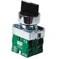Dayton Non-Illuminated Selector Switch, Size: 22mm, Position: 3, Action: Maintained / Maintained / Maintain