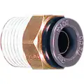 DOT Approved Composite Male Connector Air Brake Fitting, 5/32 in. Tube OD x 1/4 in. Pipe Thread