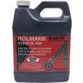 Marsh Rolmark Roller Stencil Ink, Quart Container, Black, 1 qt. Size