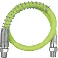 Grease Gun Hose: 18 in L, For Use With Manual or Battery Operated Grease Guns, 1/8 in MNPT