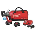 Milwaukee Impact Wrench: 1 in Square Drive Size, 1,500 ft-lb Fastening Torque, 1,500 ft-lb Breakaway Torque