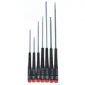 Wiha Tools Precision Screwdriver Set: 7 Pieces, Phillips/Slotted Tip, 1/8 in/3/32 in/5/32 in Tip Size