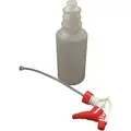 Impact Trigger Spray Bottle: 32 oz Container Capacity, Stream, Clear, Red, 10 in Dip Tube Lg, 3 PK