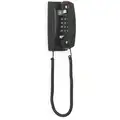 Cetis Telephone: Std, Black, 1 Lines, Bell Ringer/Metal Base/Volume Control Handset/Wall Phone
