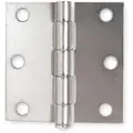 3" x 3" Butt Hinge with Zinc Finish, Full Mortise Mounting, Square Corners