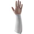 HPPE Sleeve, 14"L, Hemmed Cuff, White, Sleeve Size: Universal