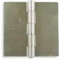 6" x 6" Butt Hinge with Plain Steel Finish, Full Surface Mounting, Square Corners