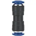 Union Mender: Nylon, Push-to-Connect x Push-to-Connect, For 5/16 in x 5/16 in Tube OD, Black