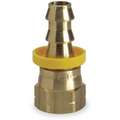 Push-On Hose Fitting, Fitting Material Brass x Brass, Fitting Size 3/8" x 5/8 in
